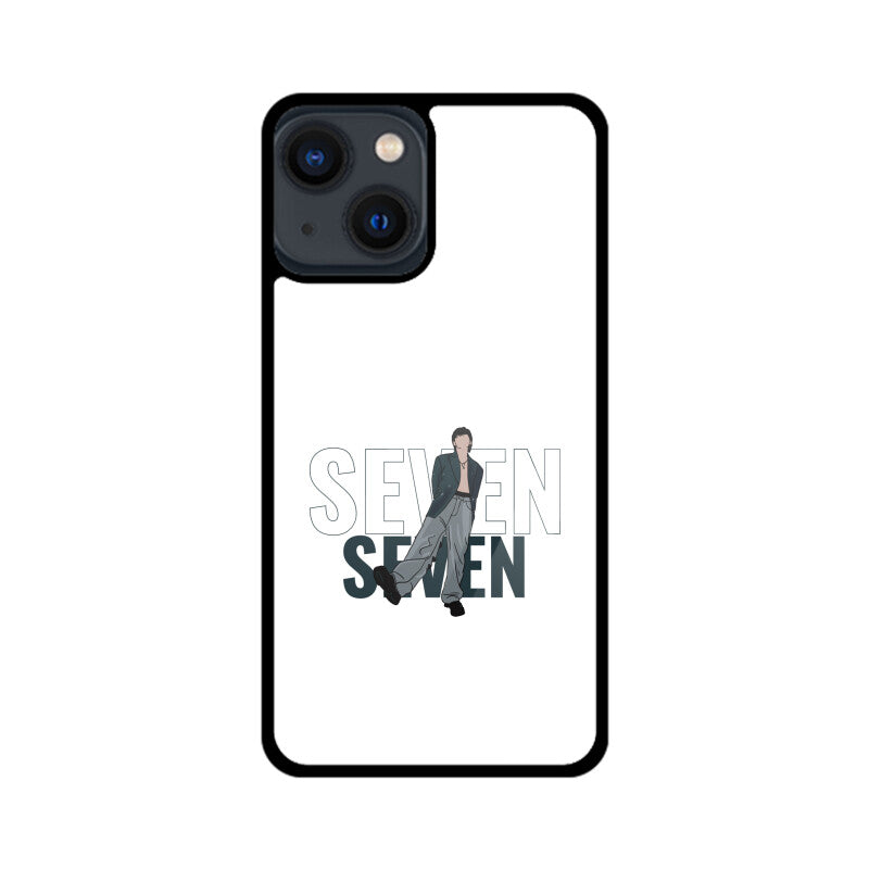 Seven (Jungkook) White - Glass phone case