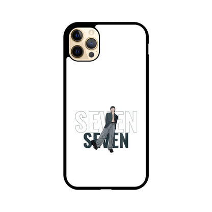 Seven (Jungkook) White - Glass phone case
