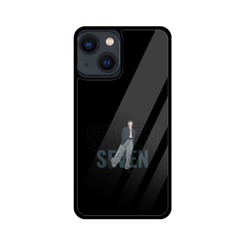 Seven (Jungkook) Black - Glass phone case