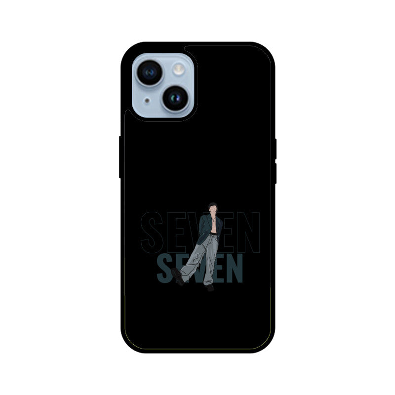 Seven (Jungkook) Black - Glass phone case