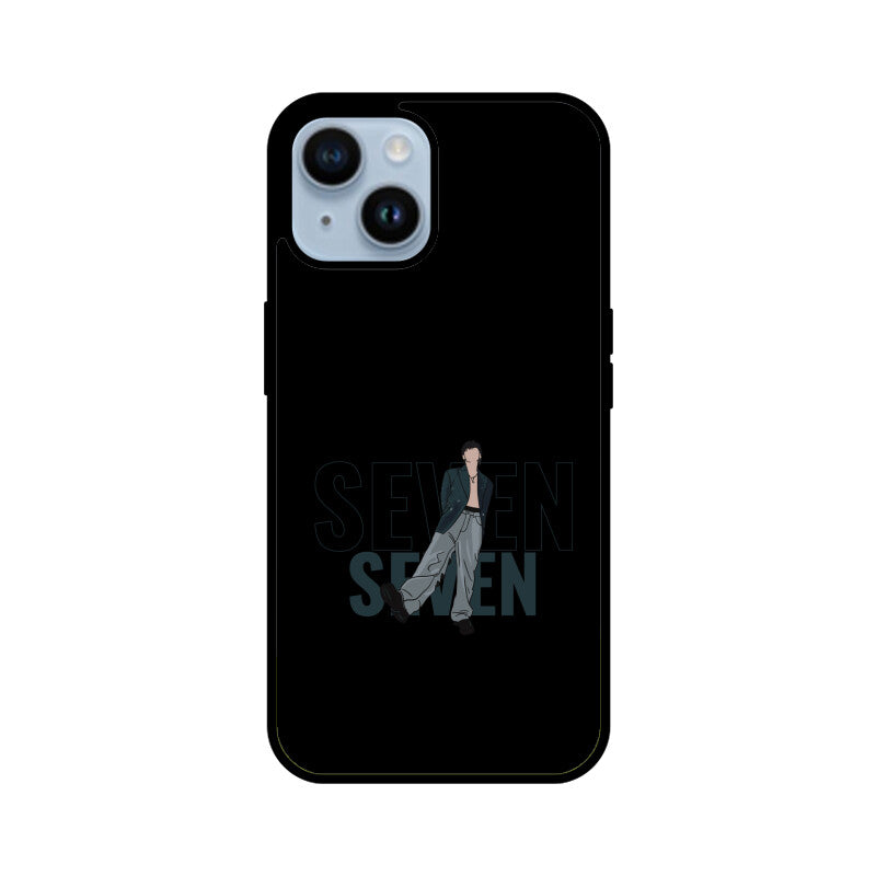 Seven (Jungkook) Black - Glass phone case