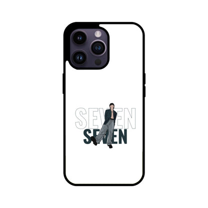 Seven (Jungkook) White - Glass phone case
