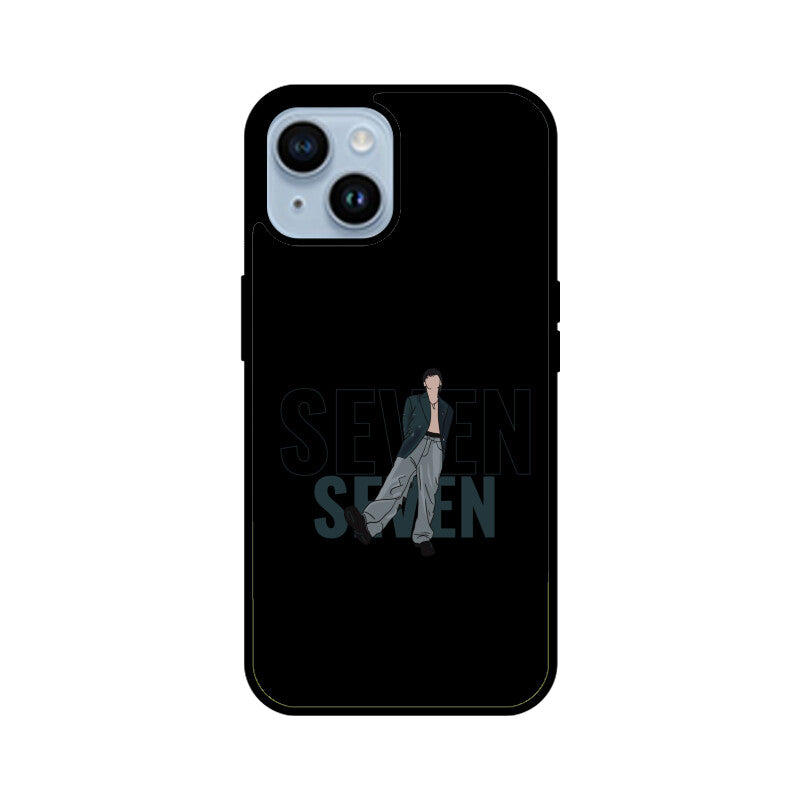 Seven (Jungkook) Black - Glass phone case