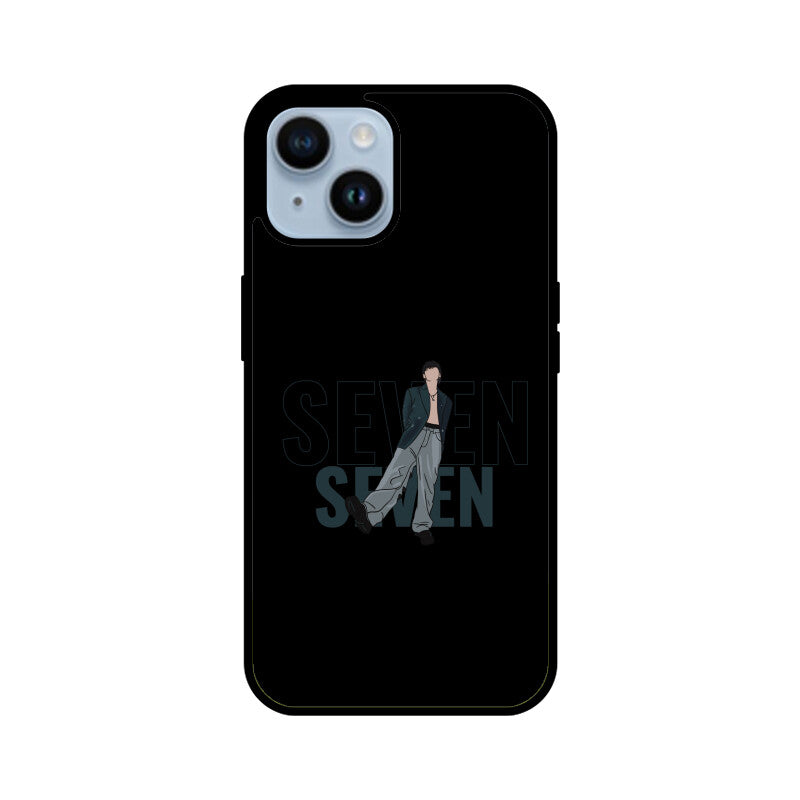 Seven (Jungkook) Black - Glass phone case