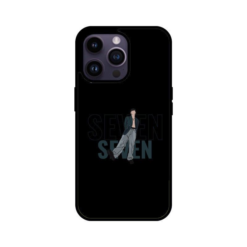 Seven (Jungkook) Black - Glass phone case