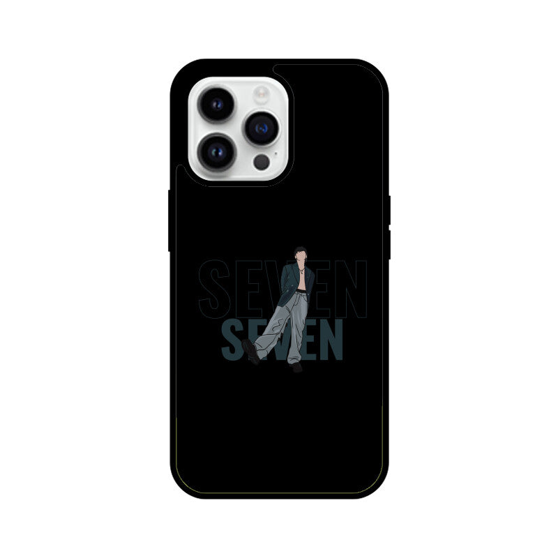 Seven (Jungkook) Black - Glass phone case