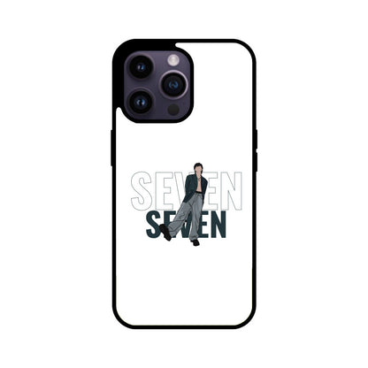 Seven (Jungkook) White - Glass phone case