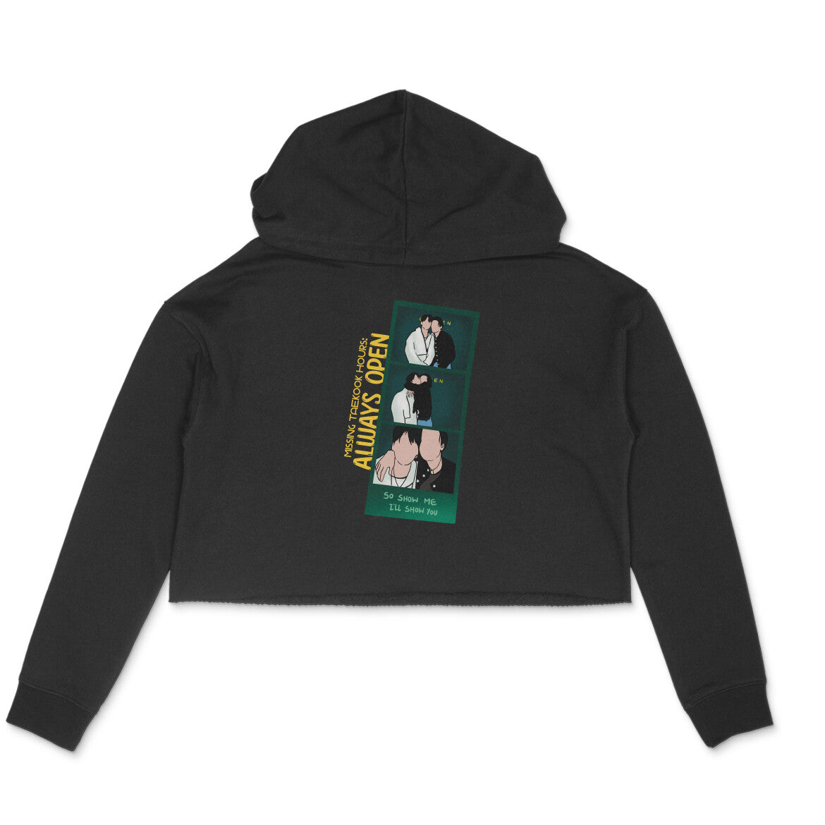 Missing Taekook Hours - Crop Hoodie