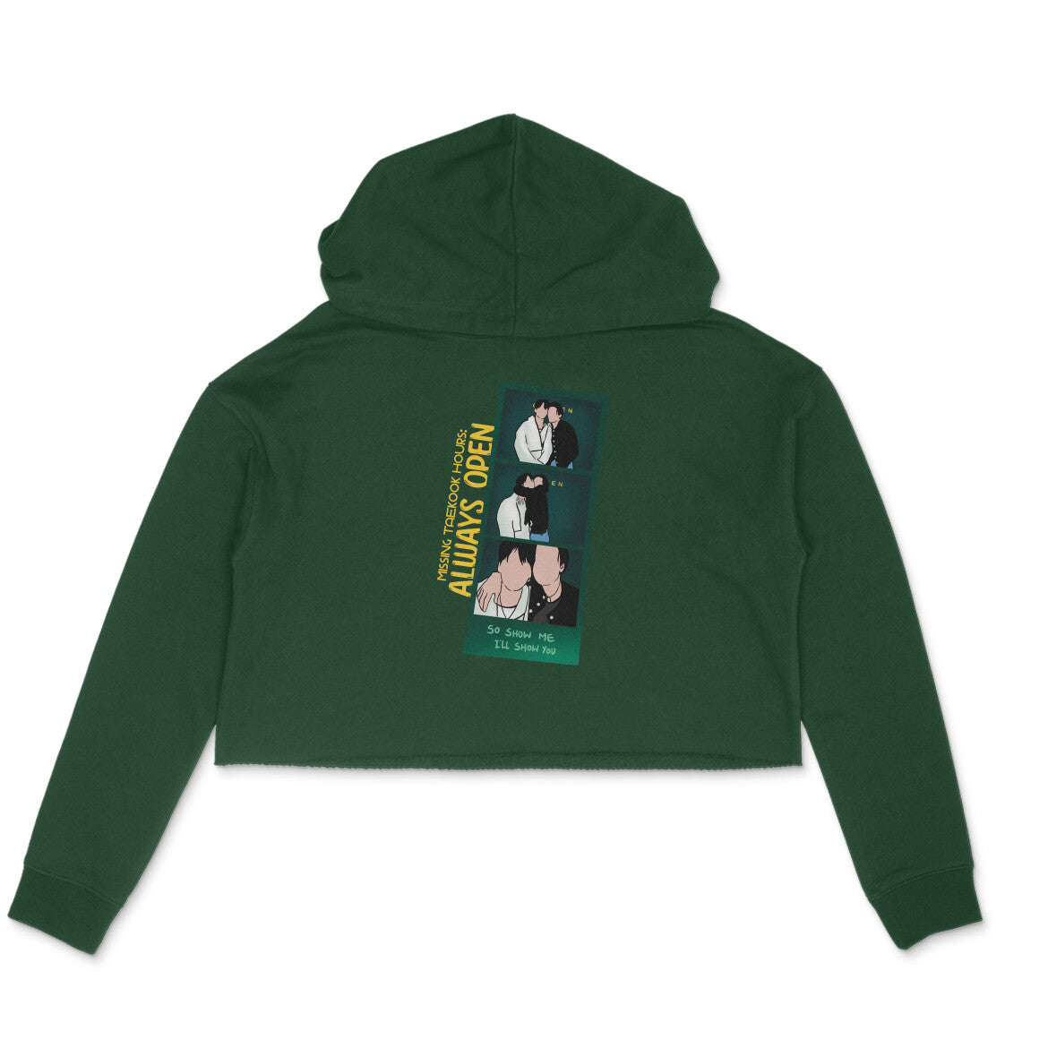 Missing Taekook Hours - Crop Hoodie