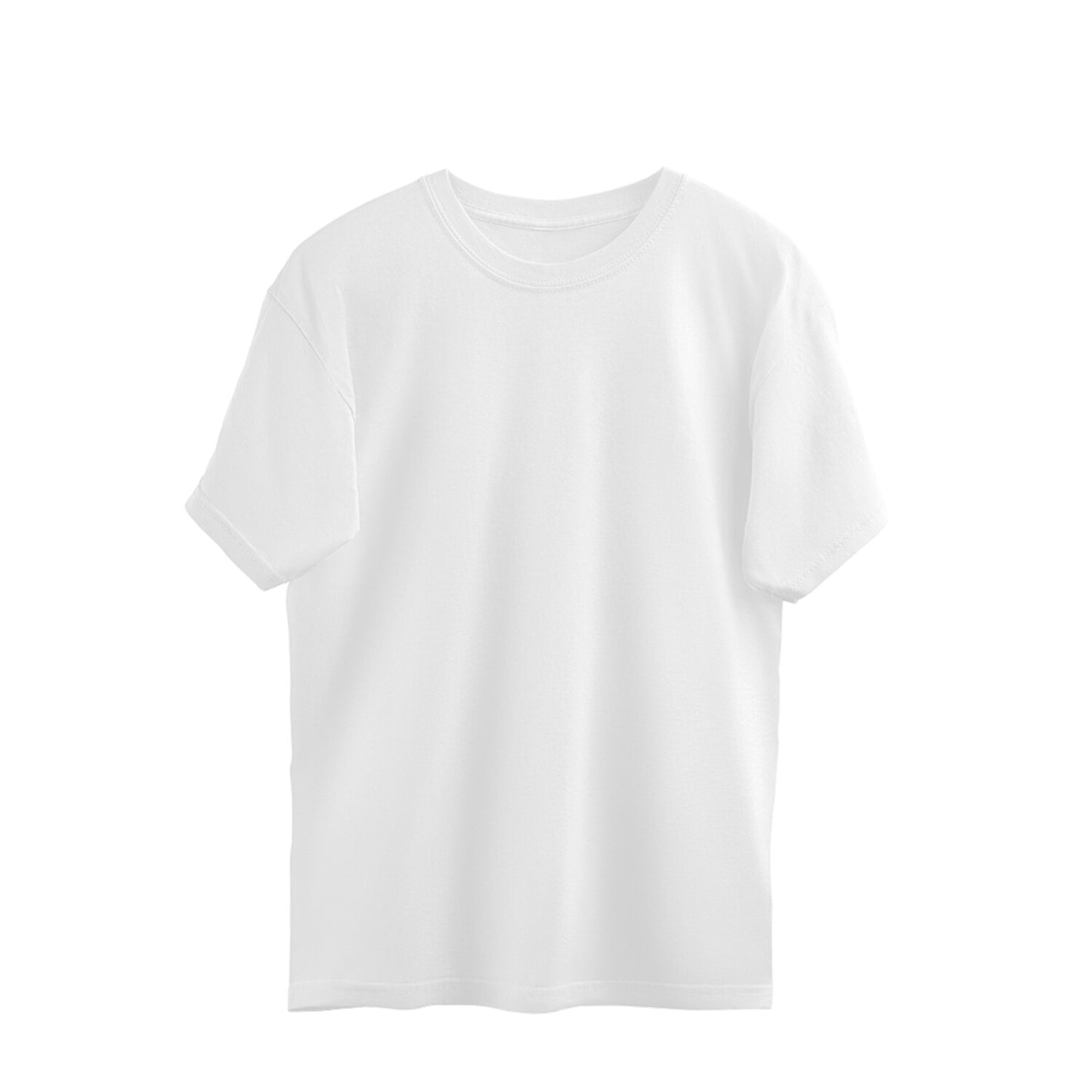 Solids : White Oversized Tee