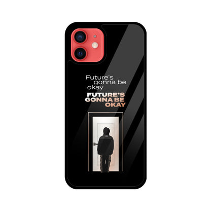 Future's gonna be okay (D-Day by Agust D) - Glass Phone Case (iPhone)