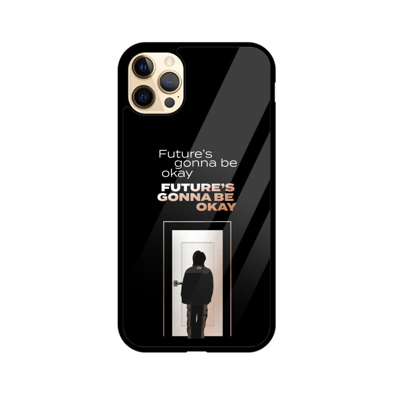 Future's gonna be okay (D-Day by Agust D) - Glass Phone Case (iPhone)
