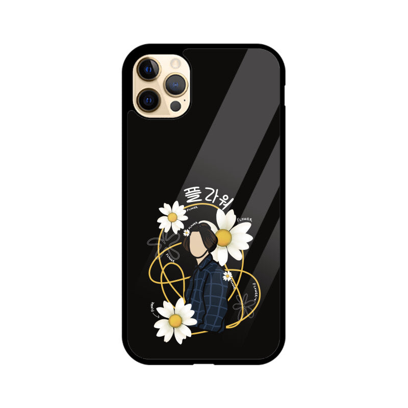 Flower Flower (Jungkook) - iPhone Glass Case