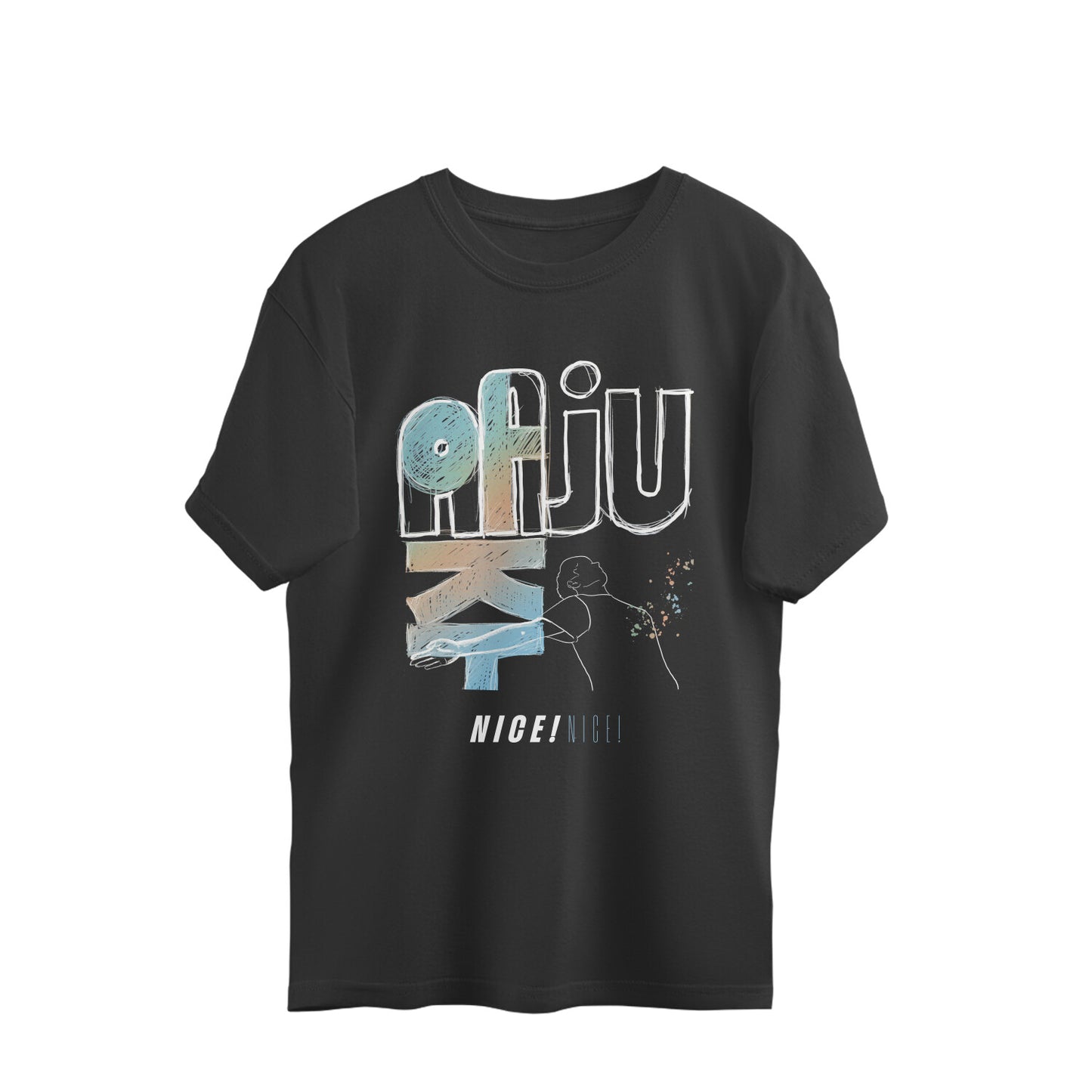 Aaju Nice! Seventeen (Blue) - Oversized Tee