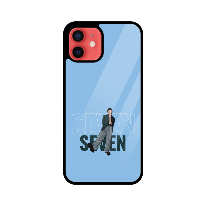 Seven (Jungkook) Baby Blue - Glass phone case