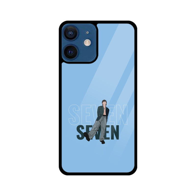 Seven (Jungkook) Baby Blue - Glass phone case