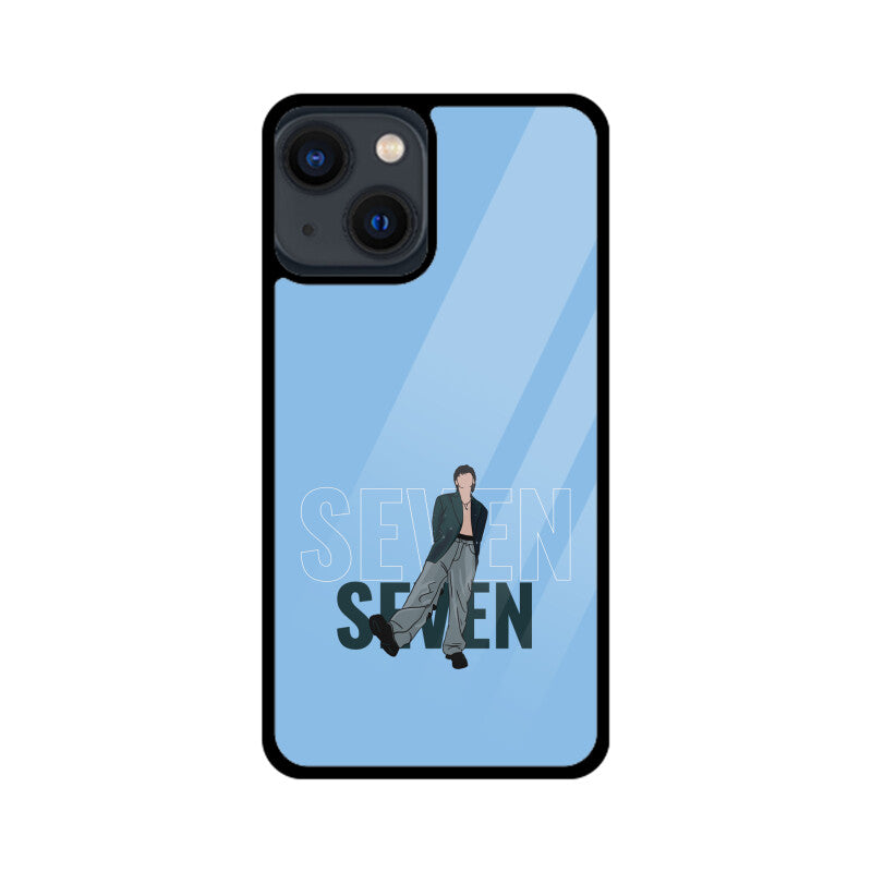 Seven (Jungkook) Baby Blue - Glass phone case