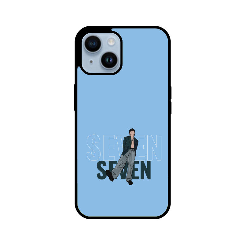 Seven (Jungkook) Baby Blue - Glass phone case