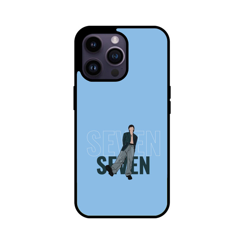 Seven (Jungkook) Baby Blue - Glass phone case