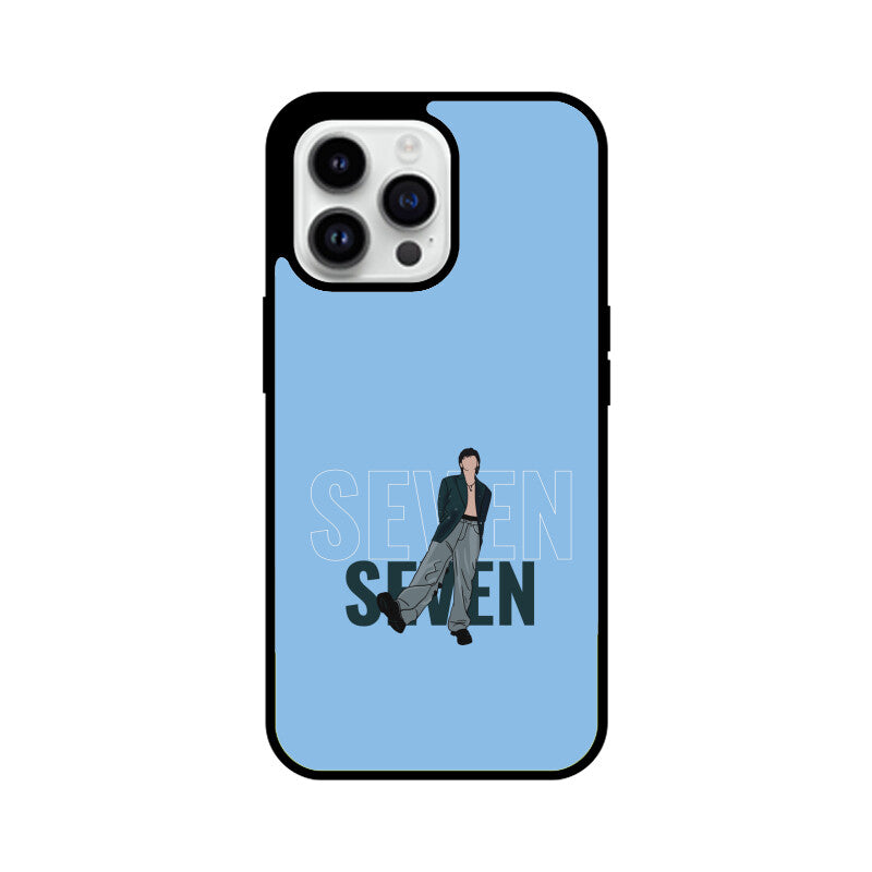 Seven (Jungkook) Baby Blue - Glass phone case