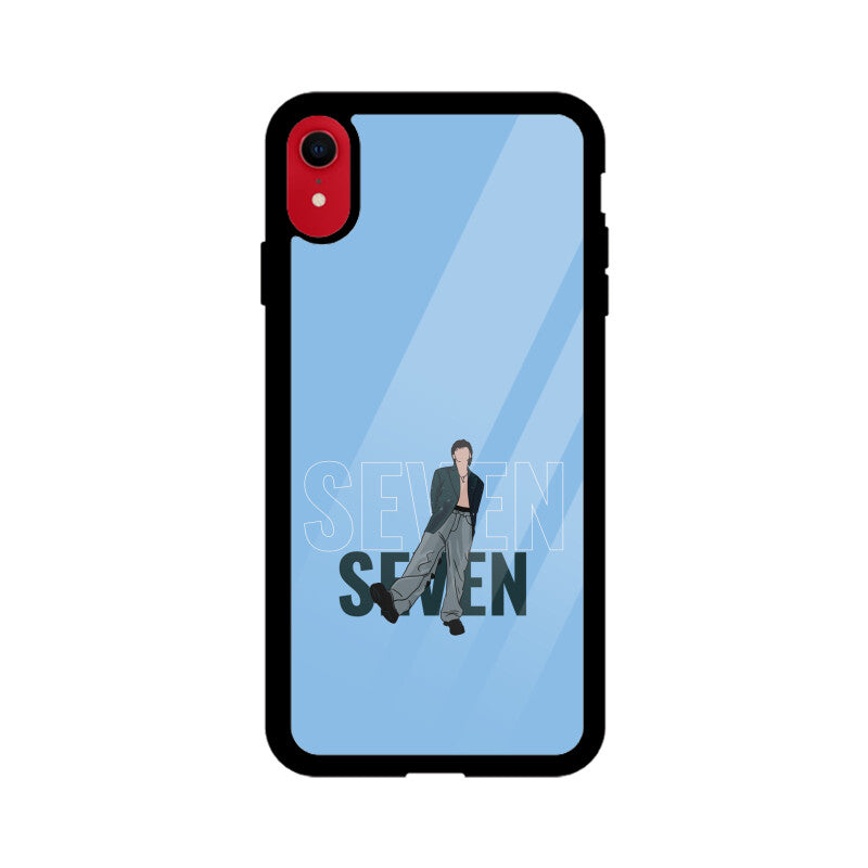 Seven (Jungkook) Baby Blue - Glass phone case