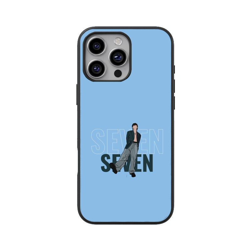 Seven (Jungkook) Baby Blue - Glass phone case