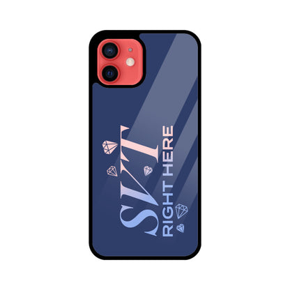 Seventeen Right Here - Blue Glass iPhone Case