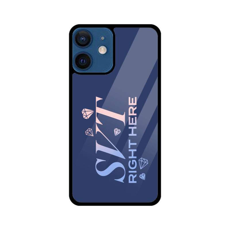 Seventeen Right Here - Blue Glass iPhone Case