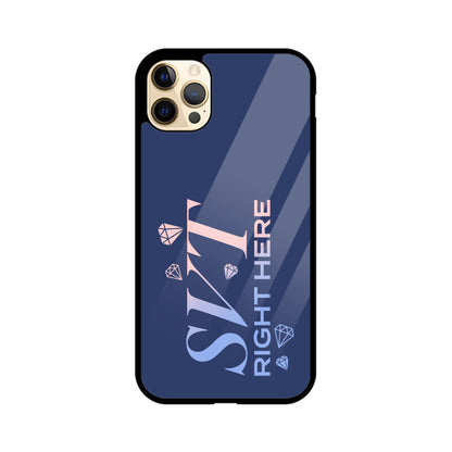 Seventeen Right Here - Blue Glass iPhone Case