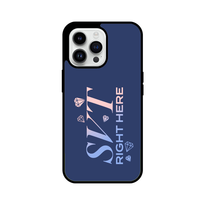 Seventeen Right Here - Blue Glass iPhone Case