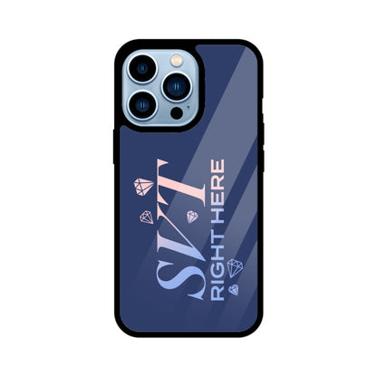 Seventeen Right Here - Blue Glass iPhone Case