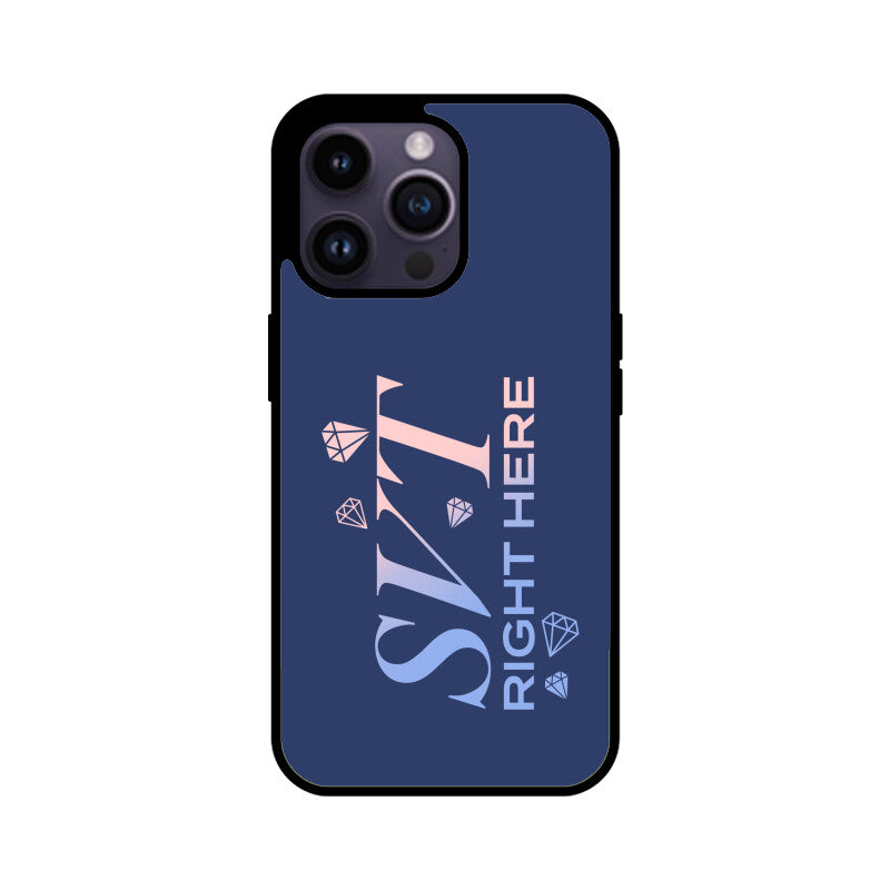 Seventeen Right Here - Blue Glass iPhone Case