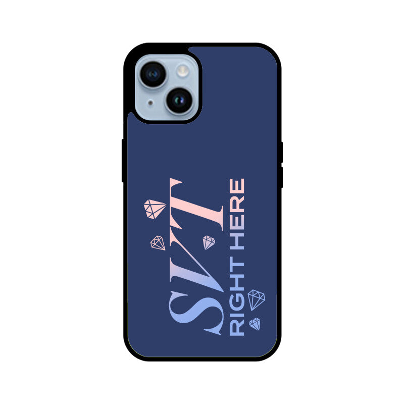 Seventeen Right Here - Blue Glass iPhone Case