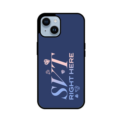 Seventeen Right Here - Blue Glass iPhone Case