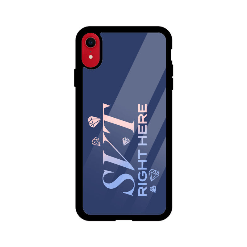 Seventeen Right Here - Blue Glass iPhone Case