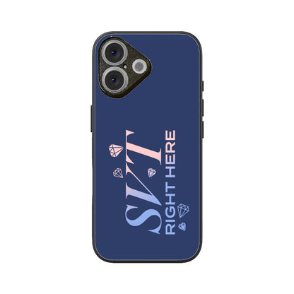 Seventeen Right Here - Blue Glass iPhone Case