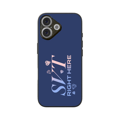Seventeen Right Here - Blue Glass iPhone Case