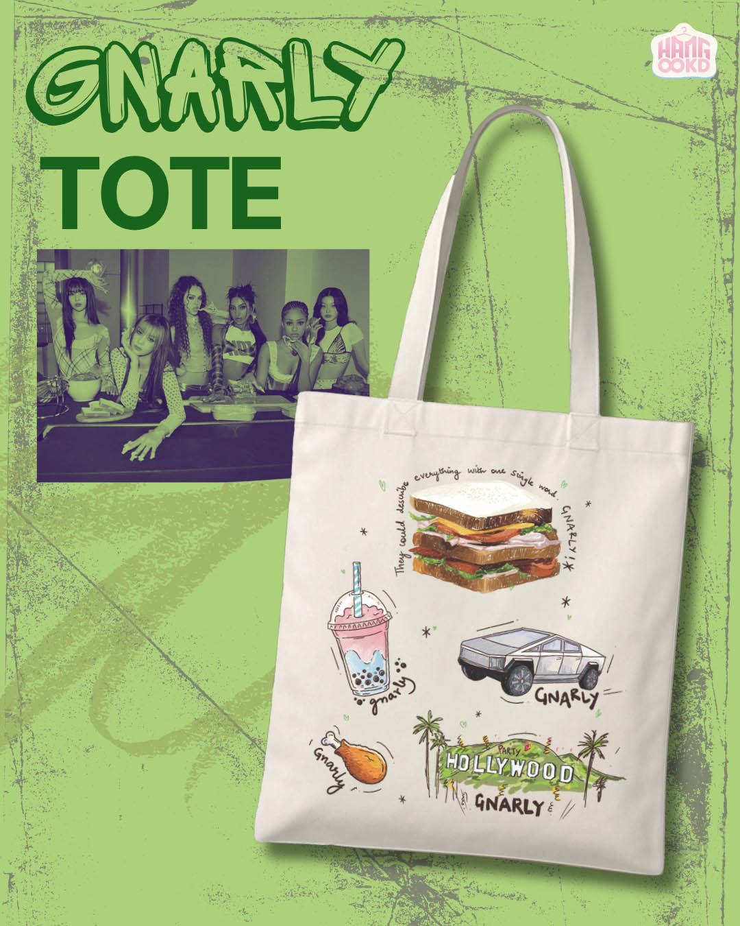 Katseye Gnarly Tote Bag