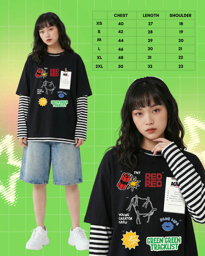 Green Green Tracklist Cortis Oversized T-Shirt