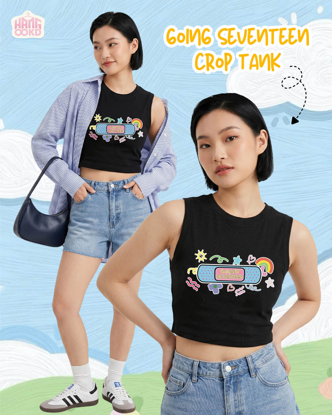 Going Seventeen Crop Tank