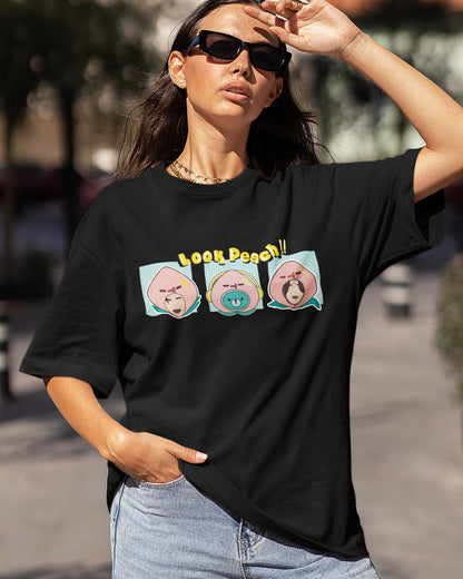 Look Peach - Me and Thee Oversized T-shirt