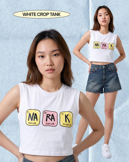 NARAK My School President Crop Tank