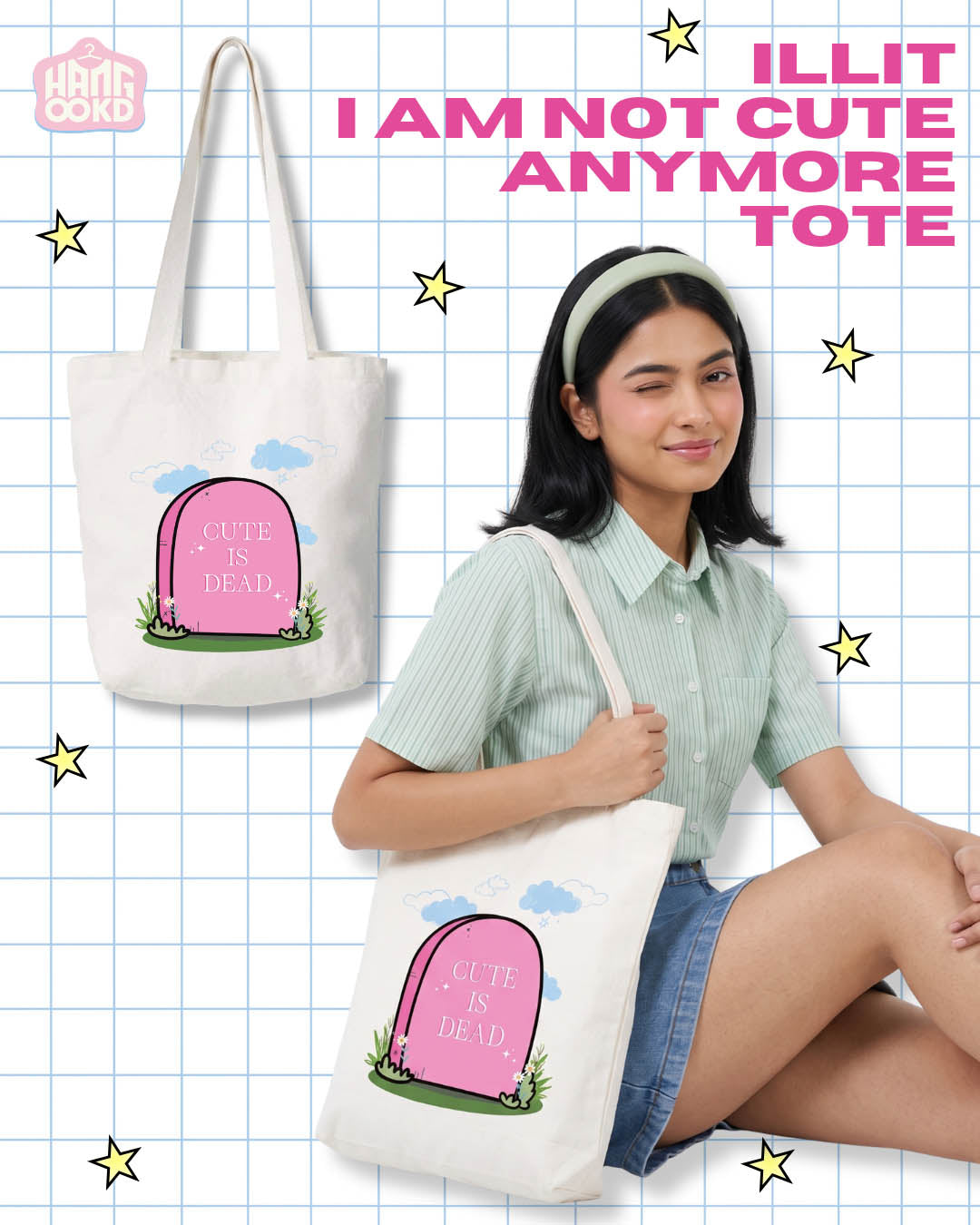 ILLIT Not Cute Anymore Tote Bag