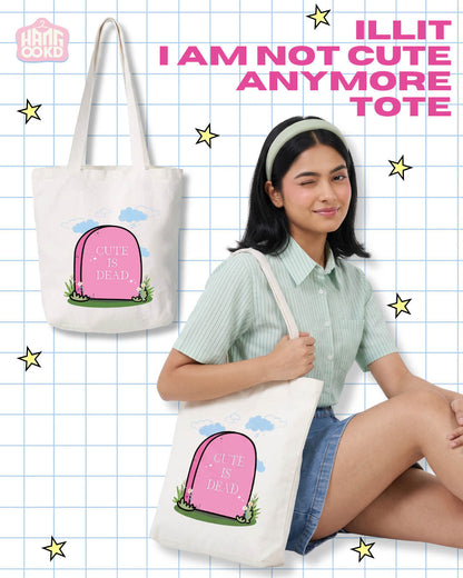 ILLIT Not Cute Anymore Tote Bag