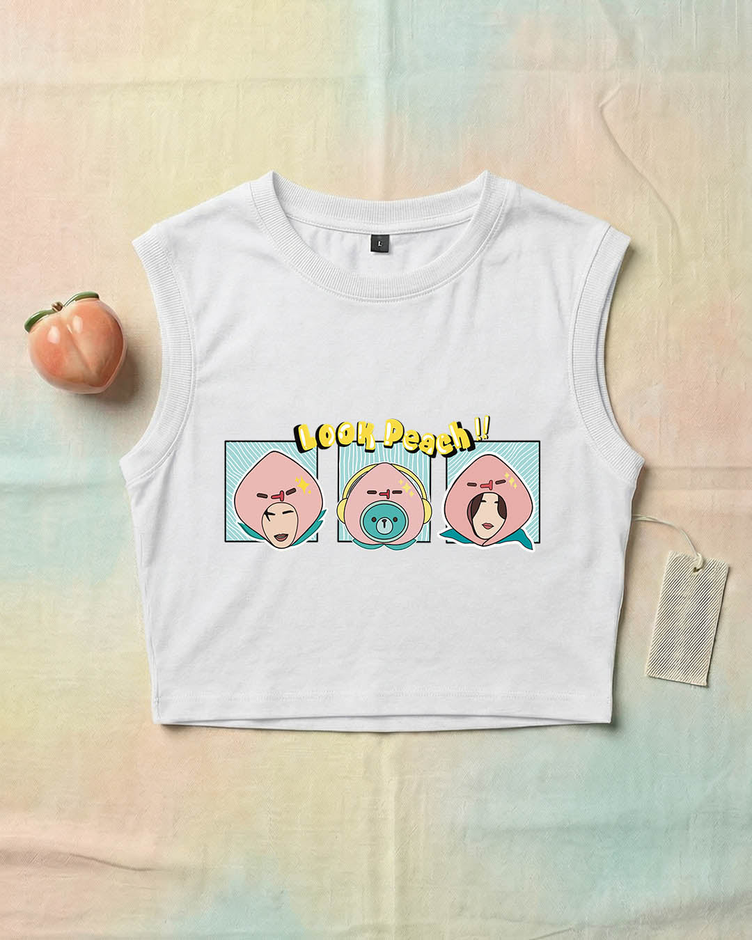 Look Peach - Me and Thee Crop Tank Top