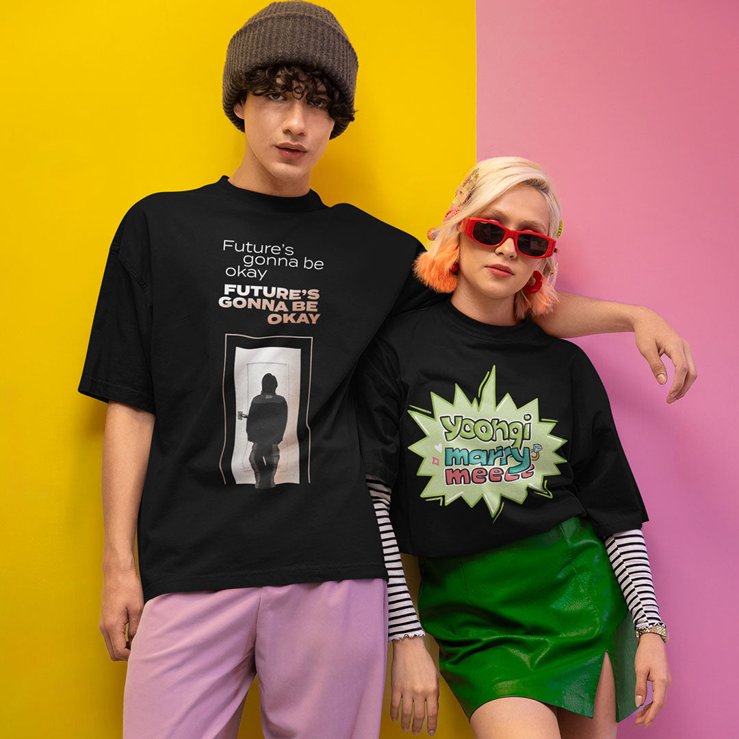 Yoongi Oversized Tees (PACK OF 2)