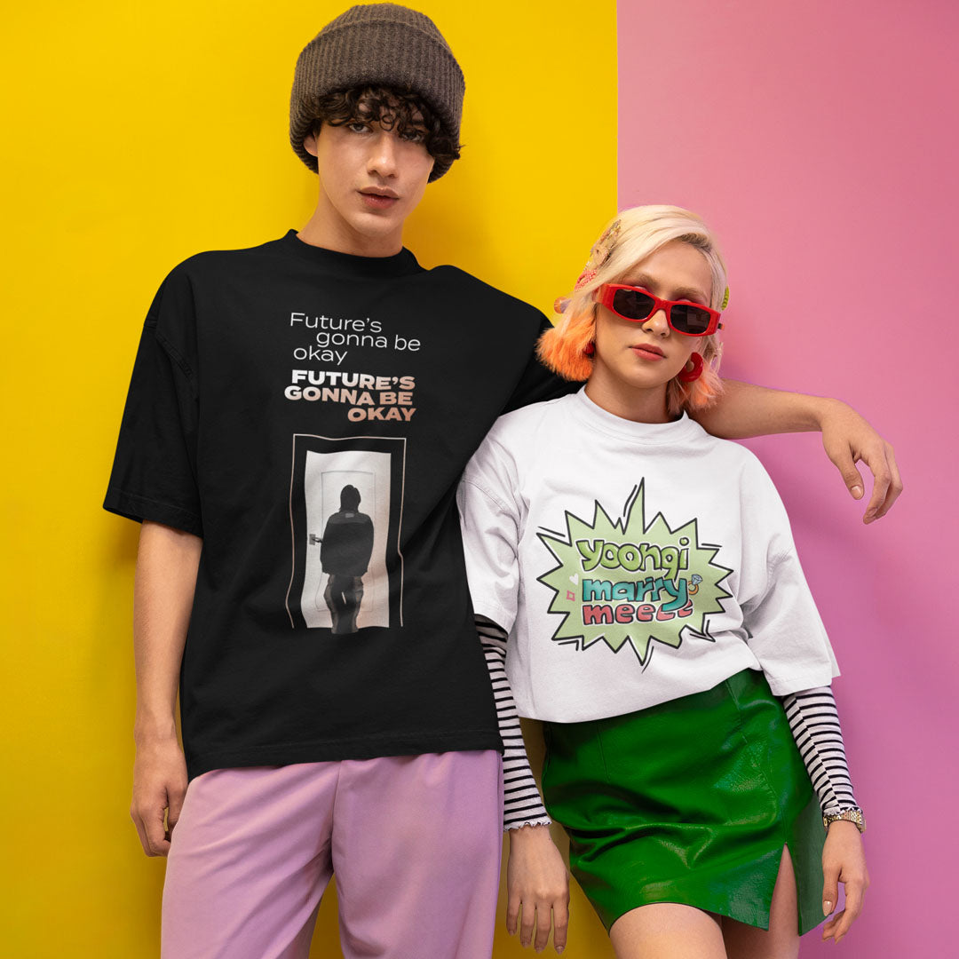 Yoongi Oversized Tees (PACK OF 2)